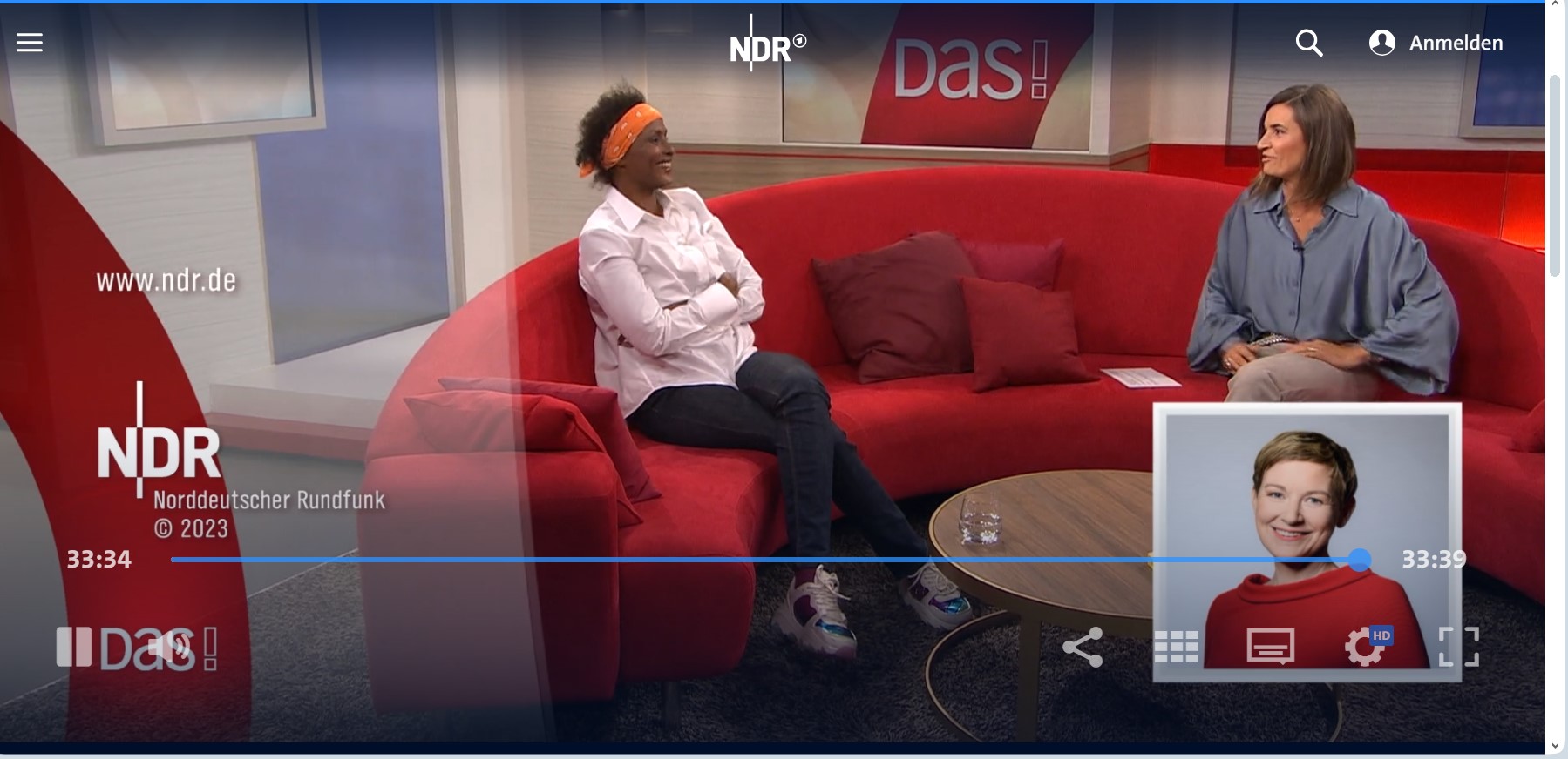 KDB auf dem Roten Sofa des NDR